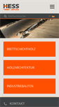 Mobile Screenshot of hess-timber.com